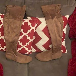 Women’s suedes thigh high boots